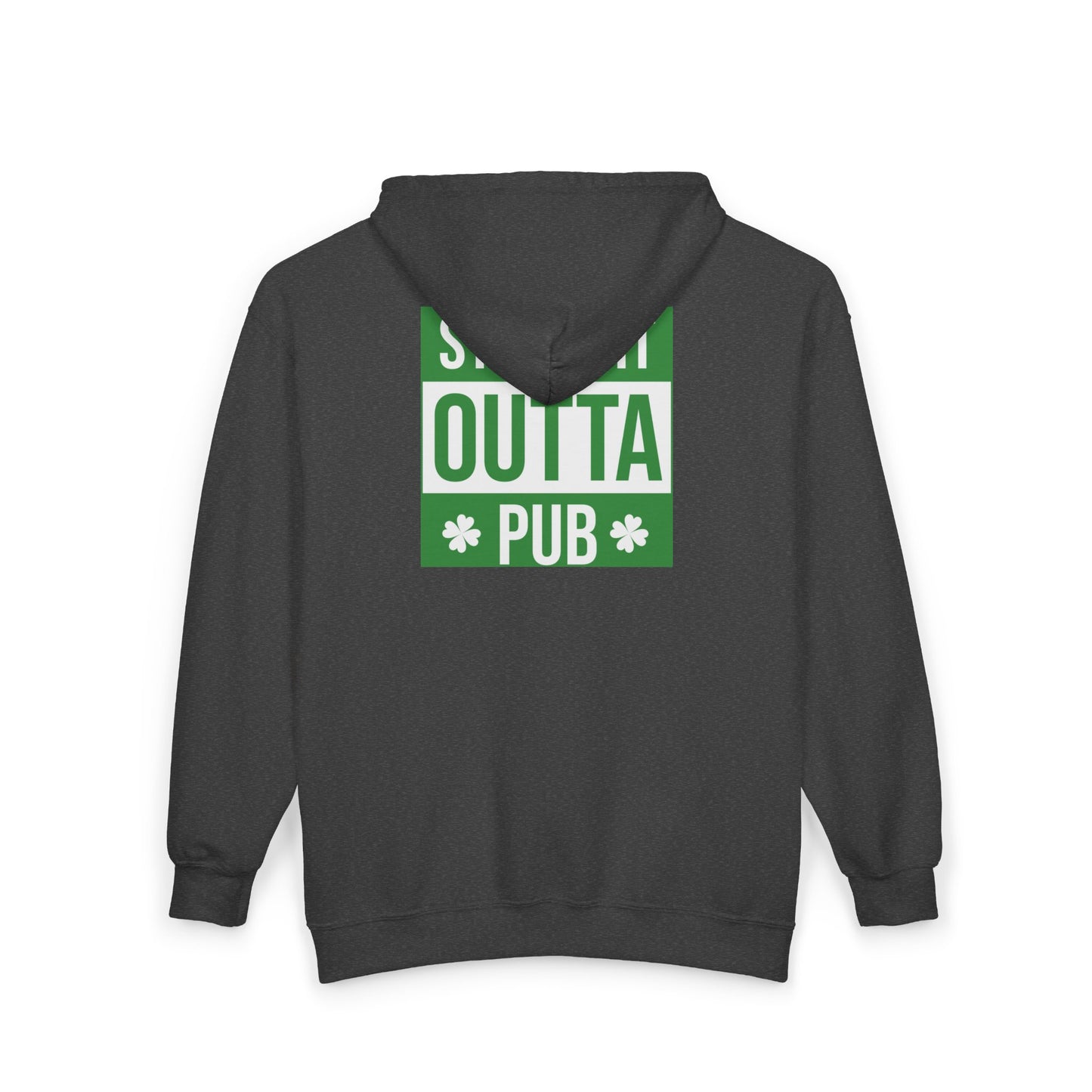 Cheers! Beer Zip Hoodie — ‘Straight Outta Pub’ St. Patrick’s Day Sweatshirt