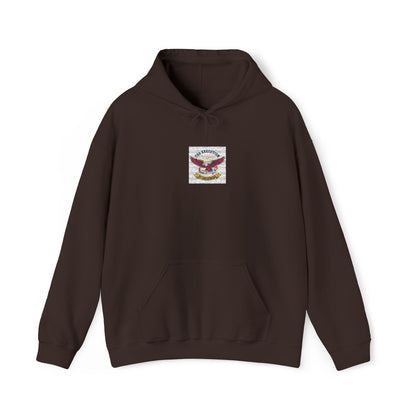 Patriotic Eagle Floral Hoodie – American Flag Wings Graphic Sweatshirt