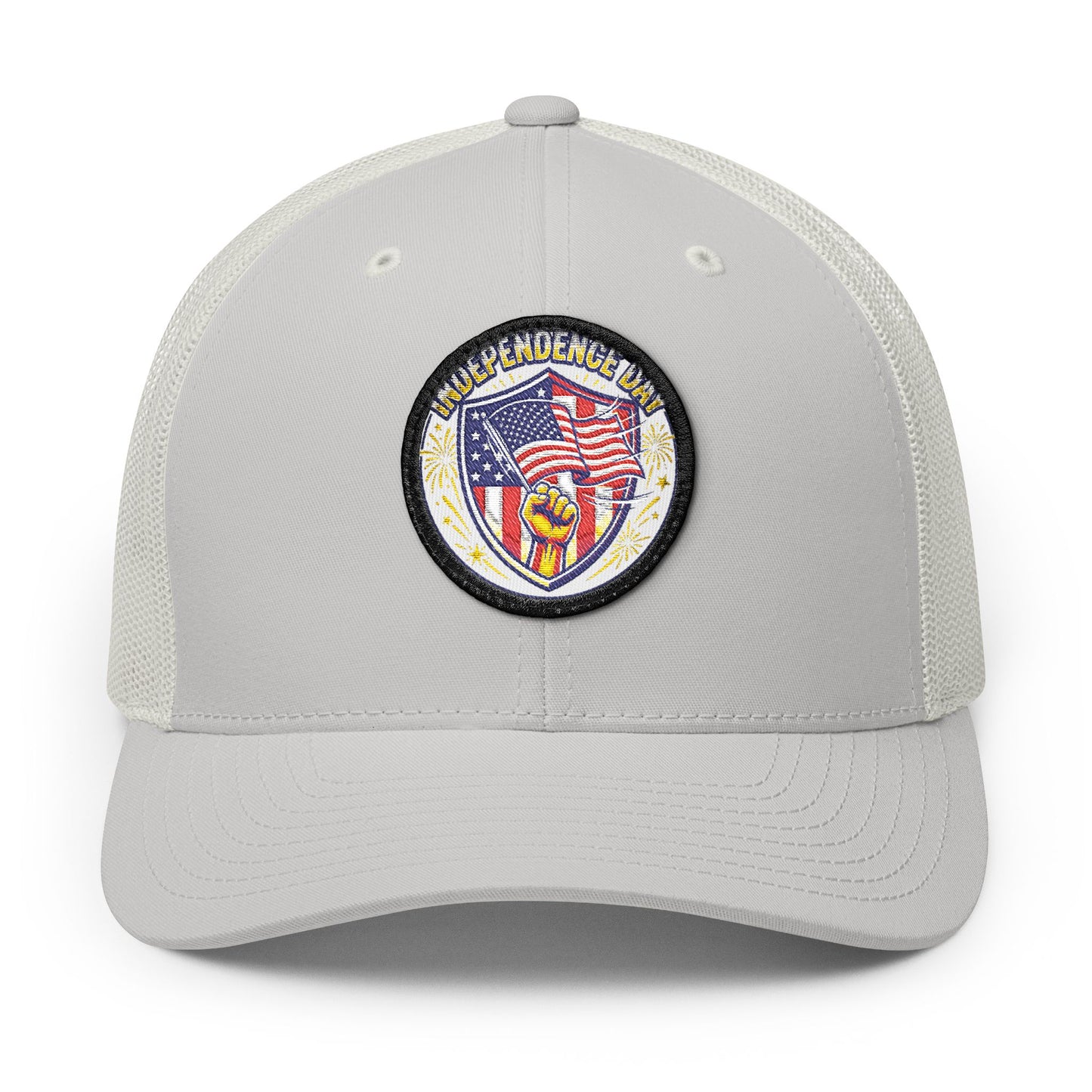 American Flag Patch Trucker Cap – Embroidered Snapback Baseball Hat