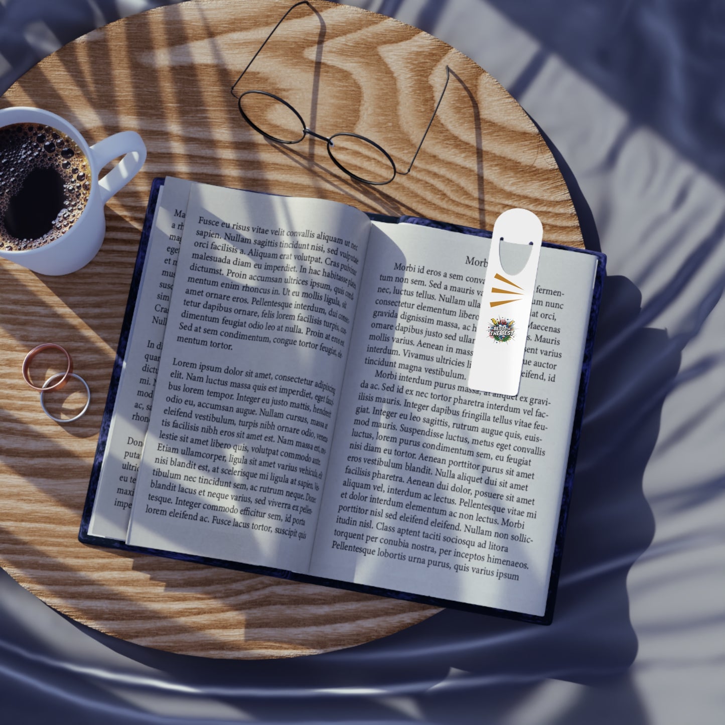 Metal Bookmark - 'Best of the Best' Color Splash Design