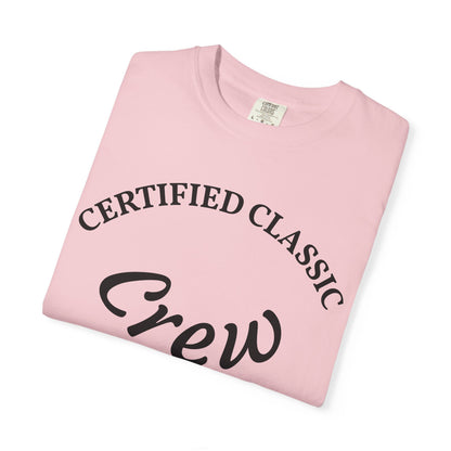 Certified Classics Crew T‑Shirt — Retro Crew Graphic Tee with Back Star Accent