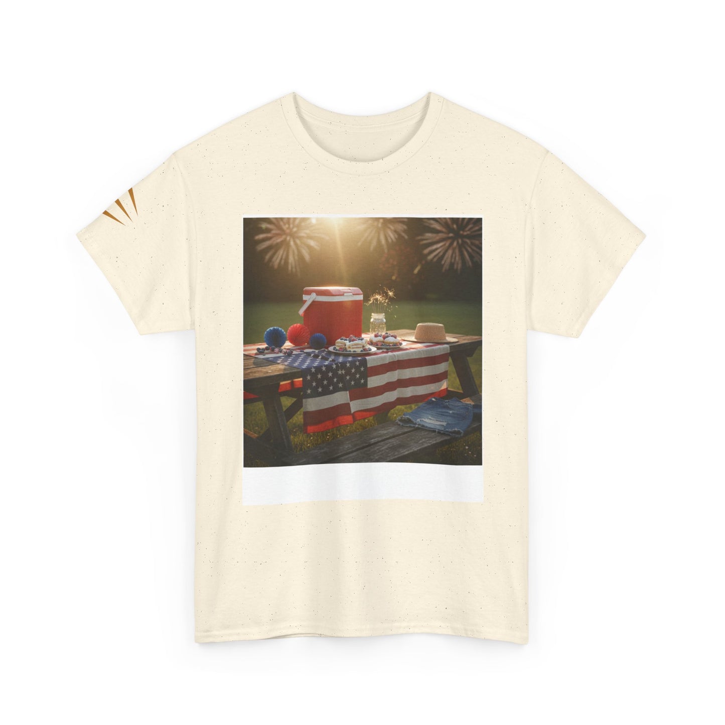 4th of July Americana Tee — Patriotic Flag Picnic T-Shirt