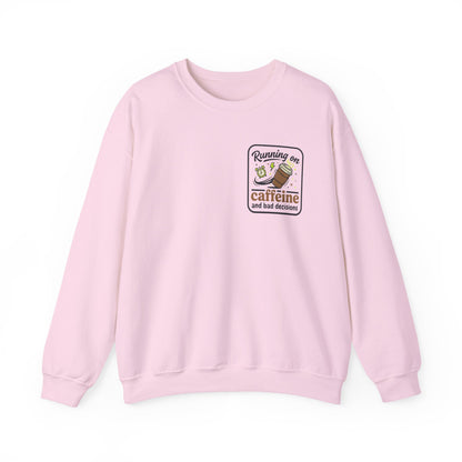 Crewneck Sweatshirt — "Mentally on Vacation, Physically at Work" Coffee Vibe