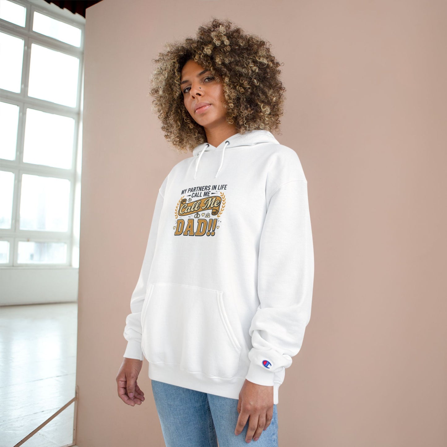 Dad Level 1001 Hoodie — 'My Partners in Life Call Me Dad' Graphic Sweatshirt