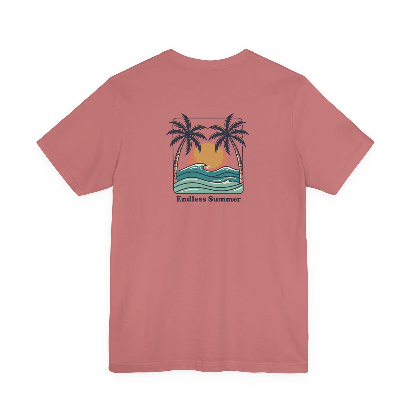 Endless Summer Surf Tee — Retro Sunset Palm Beach T-Shirt