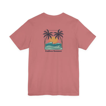 Endless Summer Surf Tee — Retro Sunset Palm Beach T-Shirt