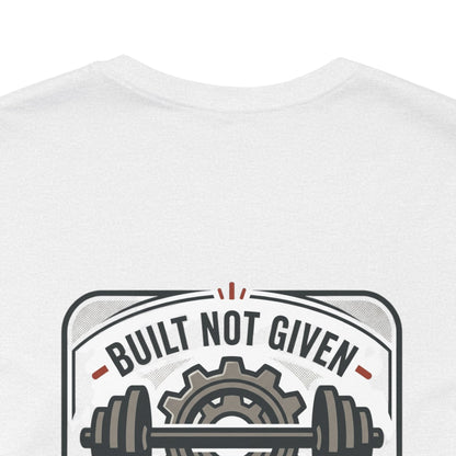 Stay Focused / Built Not Given Fitness T‑Shirt — “Stay Broke or Focused” Motivational Gym Tee