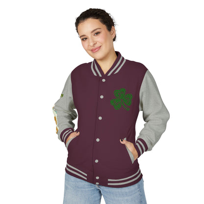 Lucky & Proud Shamrock Letterman Jacket