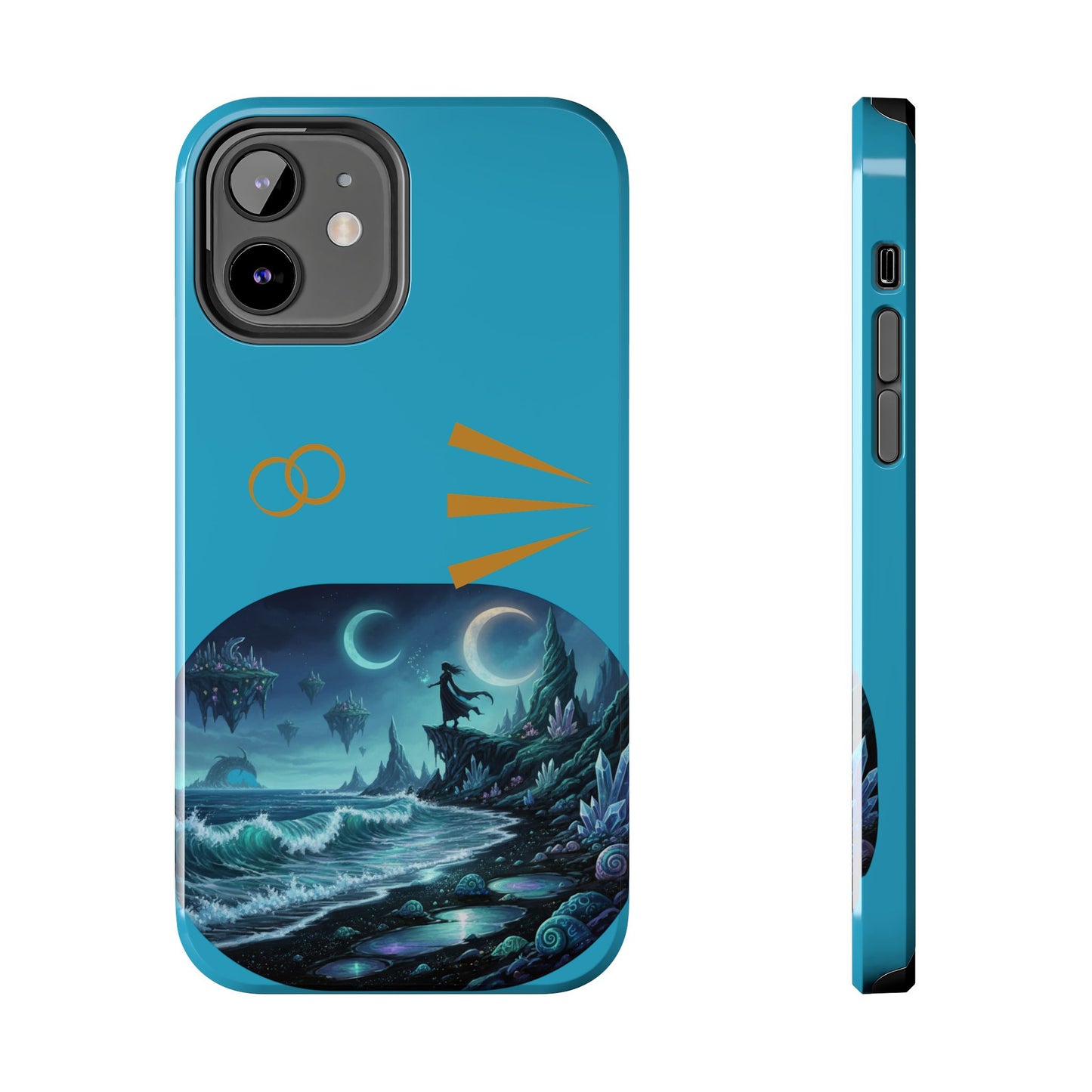 Tough Phone Case — Mystic Moonlit Shore Illustration