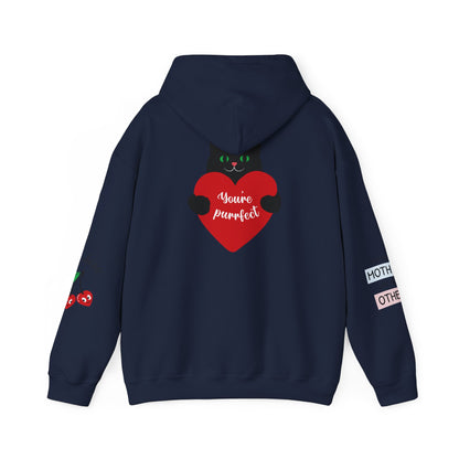 Mom Superhero Hoodie — “I don’t need superpowers, I am a MOM” Cat Heart Design
