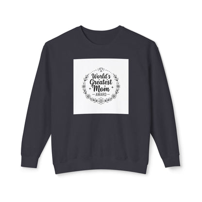 World's Greatest Mom Crewneck Sweatshirt – Floral Award Design, Mother's Day Gift