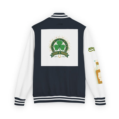 Lucky & Proud Shamrock Letterman Jacket