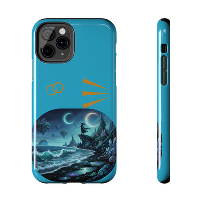 Tough Phone Case — Mystic Moonlit Shore Illustration