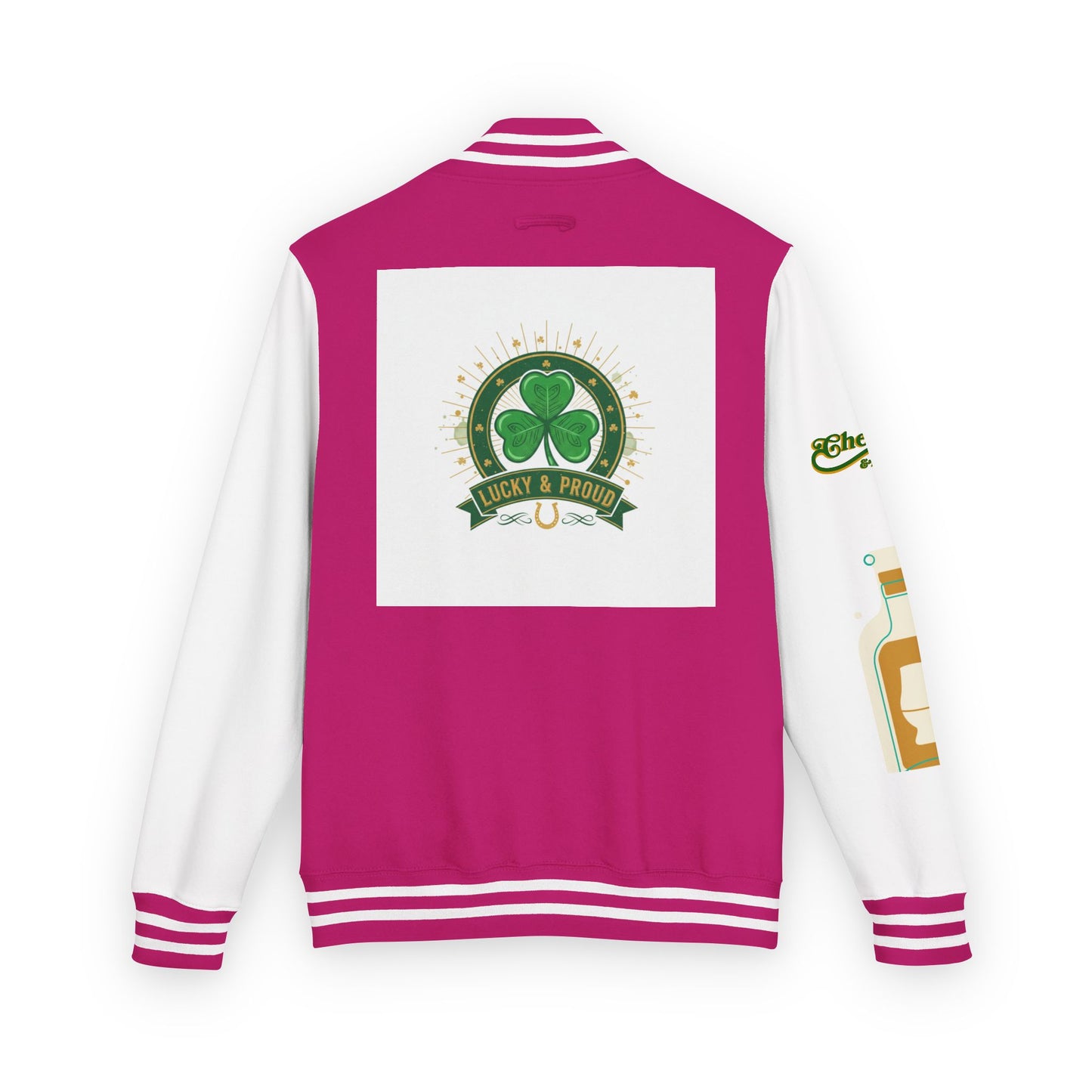 Lucky & Proud Shamrock Letterman Jacket