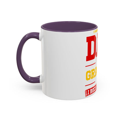 Dad Grandpa Coffee Mug — “I Have Two Titles: Dad Grandpa, I Rock Them Both” Accent Ceramic Gift