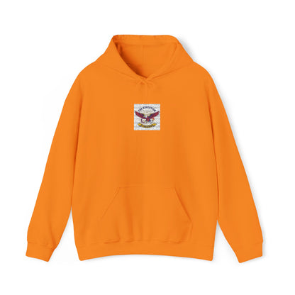 Patriotic Eagle Floral Hoodie – American Flag Wings Graphic Sweatshirt