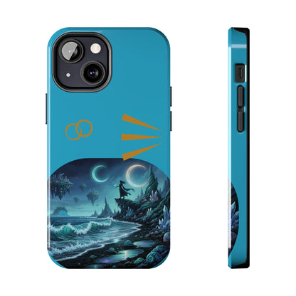 Tough Phone Case — Mystic Moonlit Shore Illustration