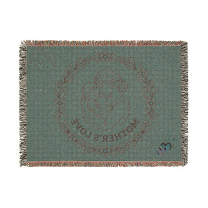 Mother's Love Woven Blanket — Soft Decorative Throw for New Moms & Mother's Day Gift