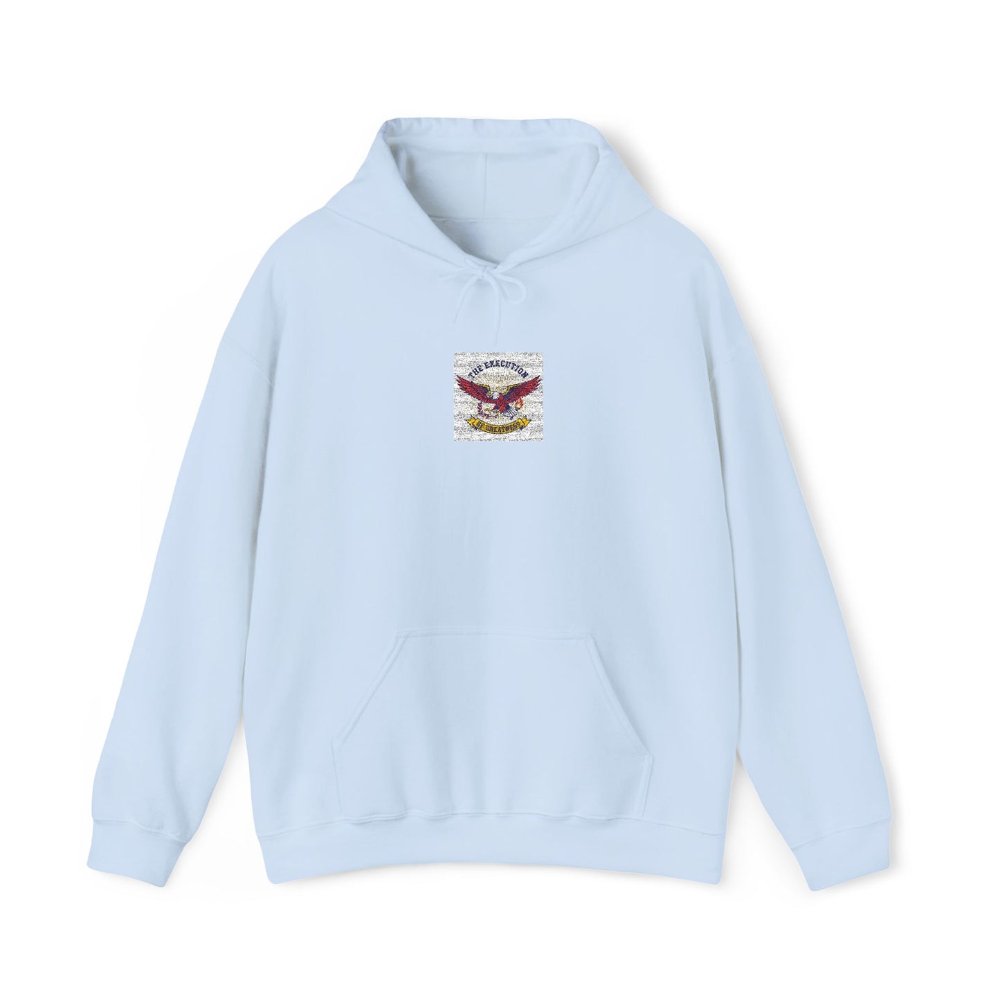 Patriotic Eagle Floral Hoodie – American Flag Wings Graphic Sweatshirt
