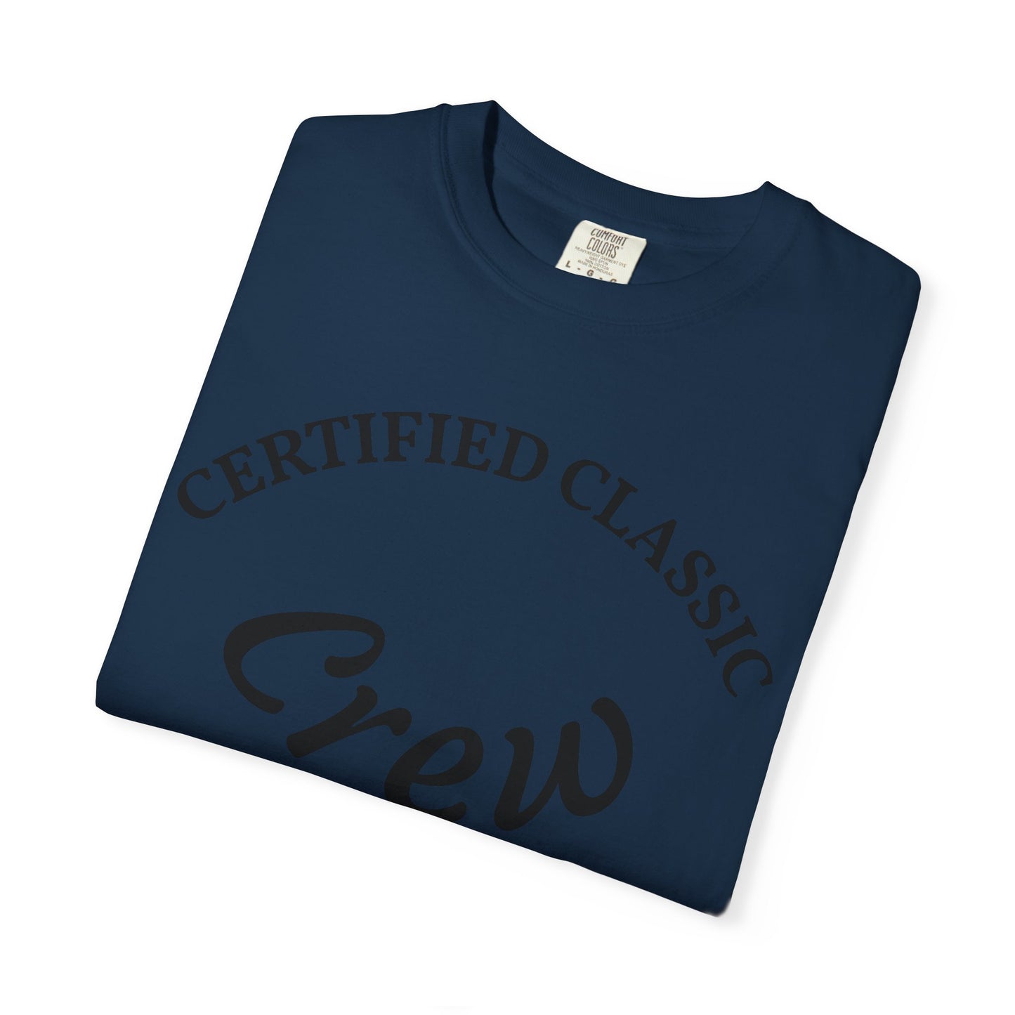 Certified Classics Crew T‑Shirt — Retro Crew Graphic Tee with Back Star Accent