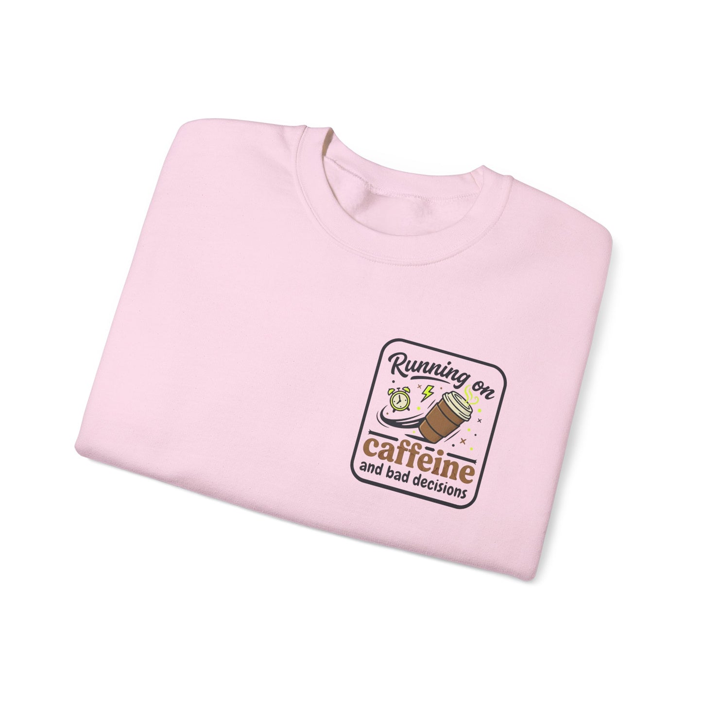 Crewneck Sweatshirt — "Mentally on Vacation, Physically at Work" Coffee Vibe