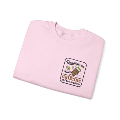 Crewneck Sweatshirt — "Mentally on Vacation, Physically at Work" Coffee Vibe