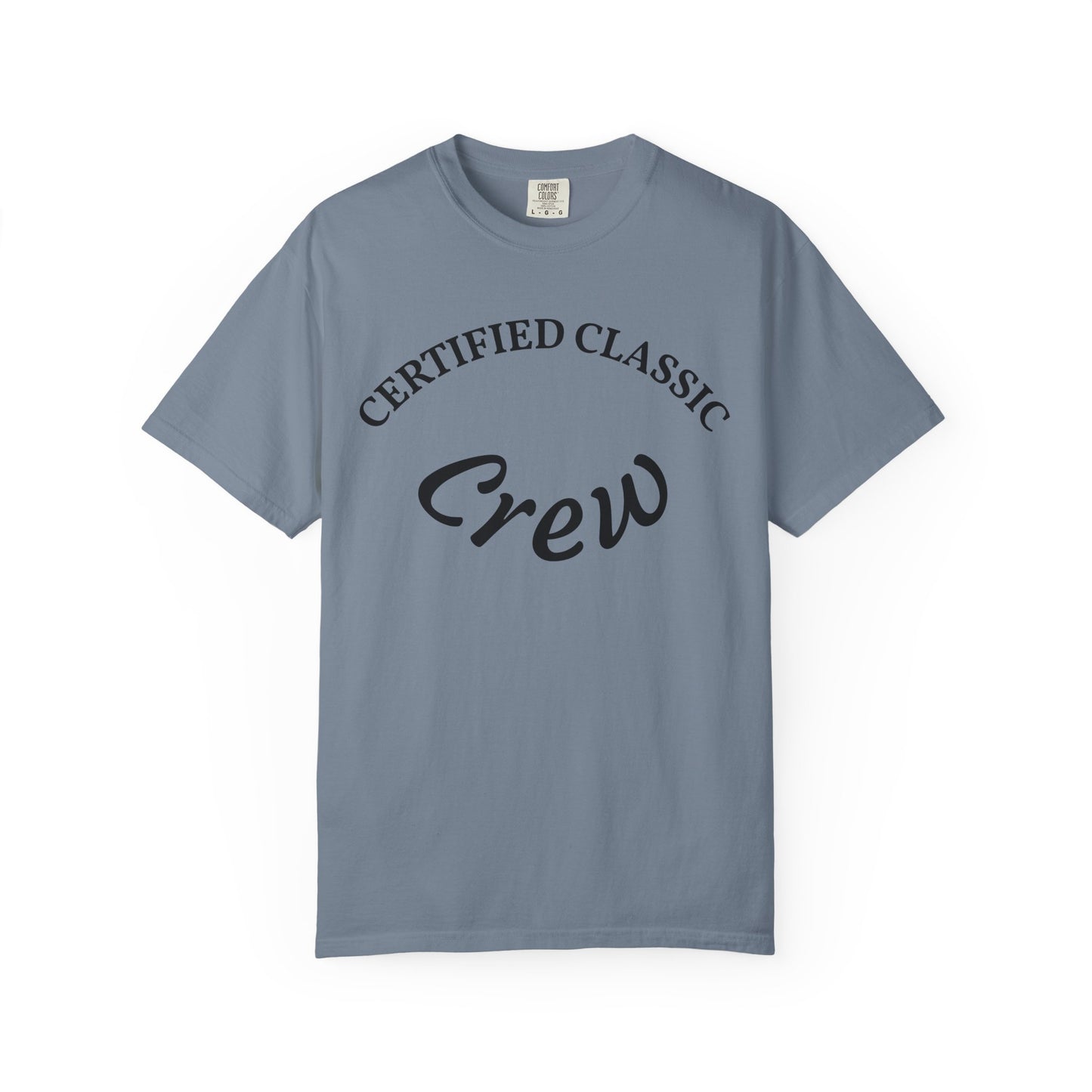 Certified Classics Crew T‑Shirt — Retro Crew Graphic Tee with Back Star Accent