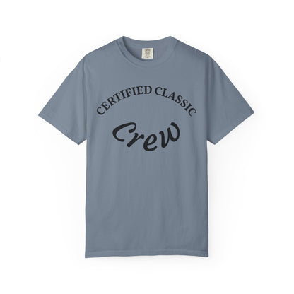 Certified Classics Crew T‑Shirt — Retro Crew Graphic Tee with Back Star Accent