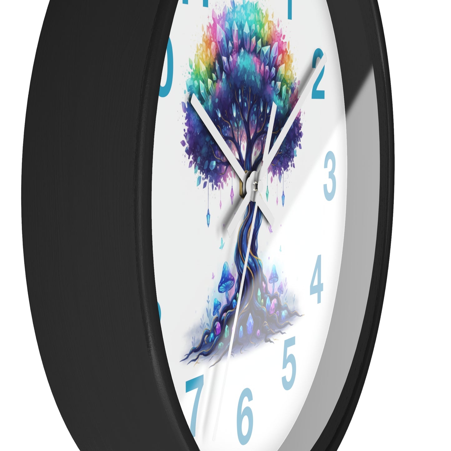 Colorful Tree Wall Clock — Rainbow Tree Home Decor Clock