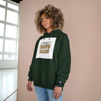 Dad Level 1001 Hoodie — 'My Partners in Life Call Me Dad' Graphic Sweatshirt
