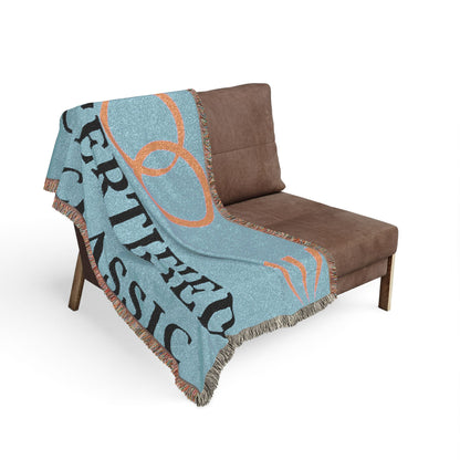 Certified Classic Woven Blanket — Retro Rings Throw for Living Room & Gift