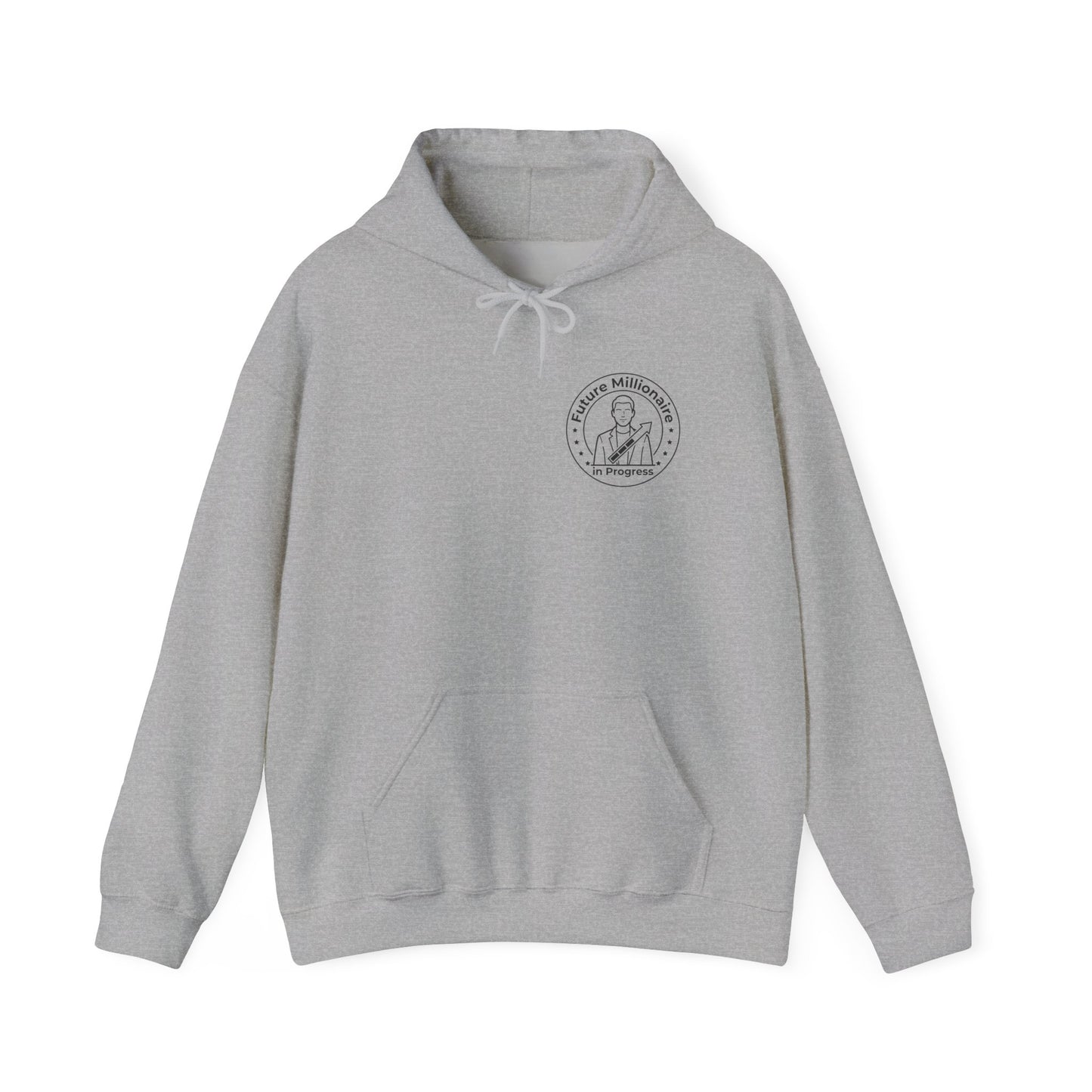 Make Money Not Excuses Hoodie — Motivational Vintage Badge Hooded Sweatshirt