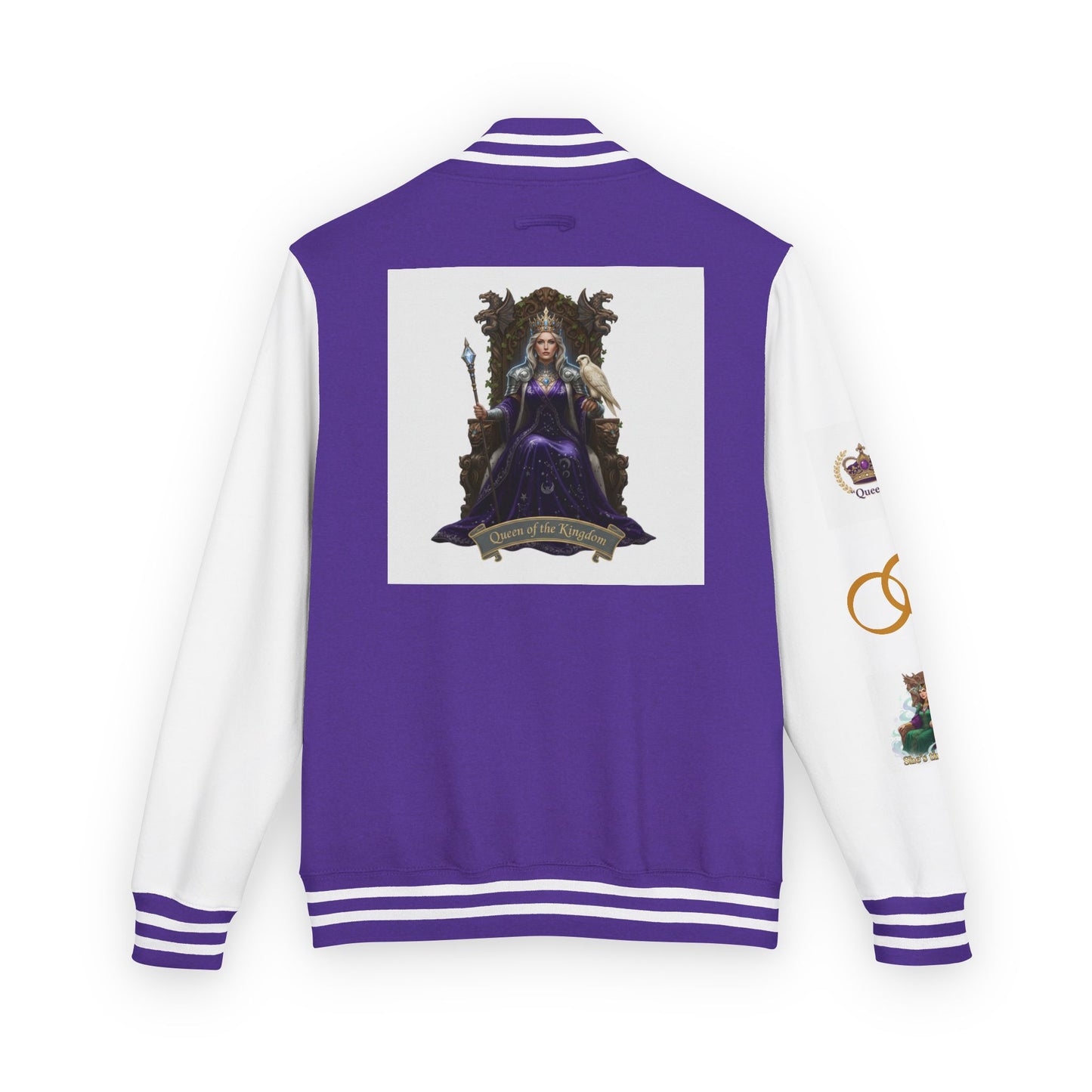 Letterman Jacket — Gothic Queen Illustration Varsity Jacket
