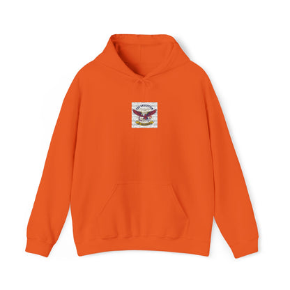 Patriotic Eagle Floral Hoodie – American Flag Wings Graphic Sweatshirt