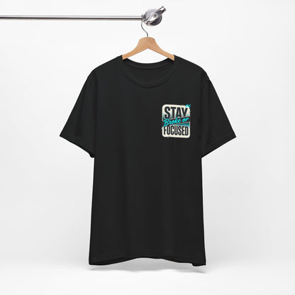 Stay Focused / Built Not Given Fitness T‑Shirt — “Stay Broke or Focused” Motivational Gym Tee