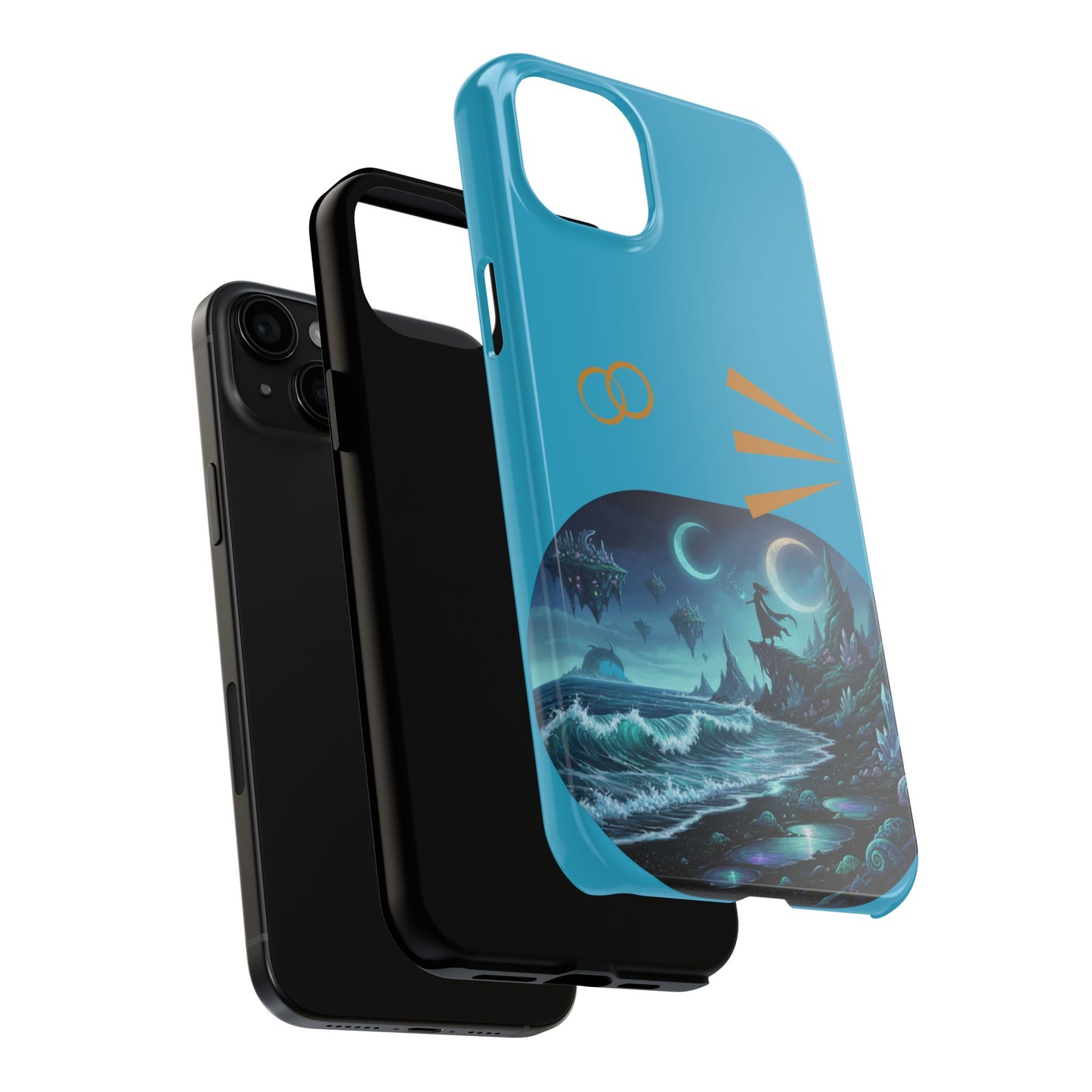 Tough Phone Case — Mystic Moonlit Shore Illustration