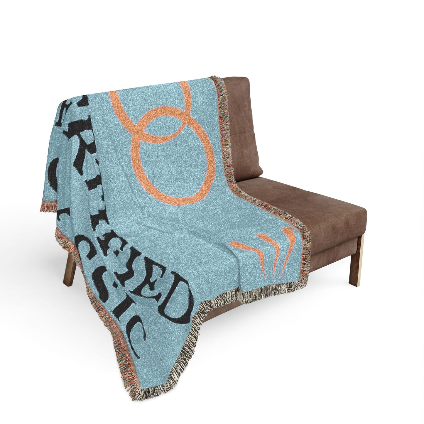 Certified Classic Woven Blanket — Retro Rings Throw for Living Room & Gift