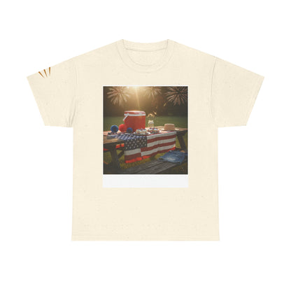 4th of July Americana Tee — Patriotic Flag Picnic T-Shirt