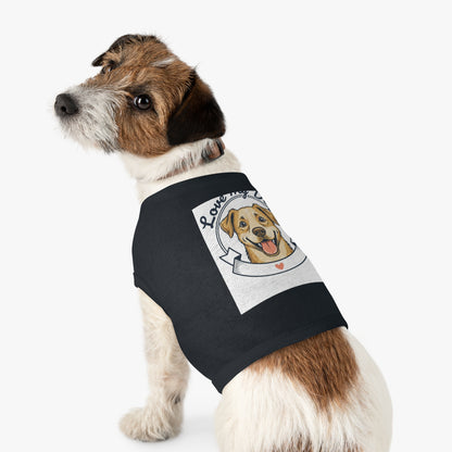 Dog Love Pet Tank Top - "Love My Dog" Cute Smiling Pup Graphic