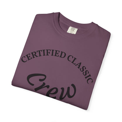 Certified Classics Crew T‑Shirt — Retro Crew Graphic Tee with Back Star Accent