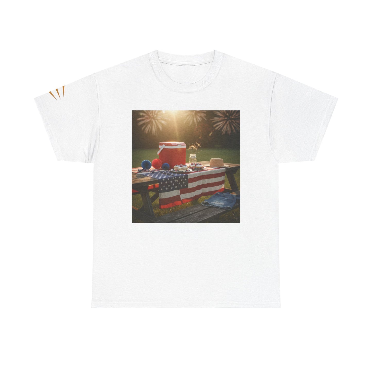 4th of July Americana Tee — Patriotic Flag Picnic T-Shirt
