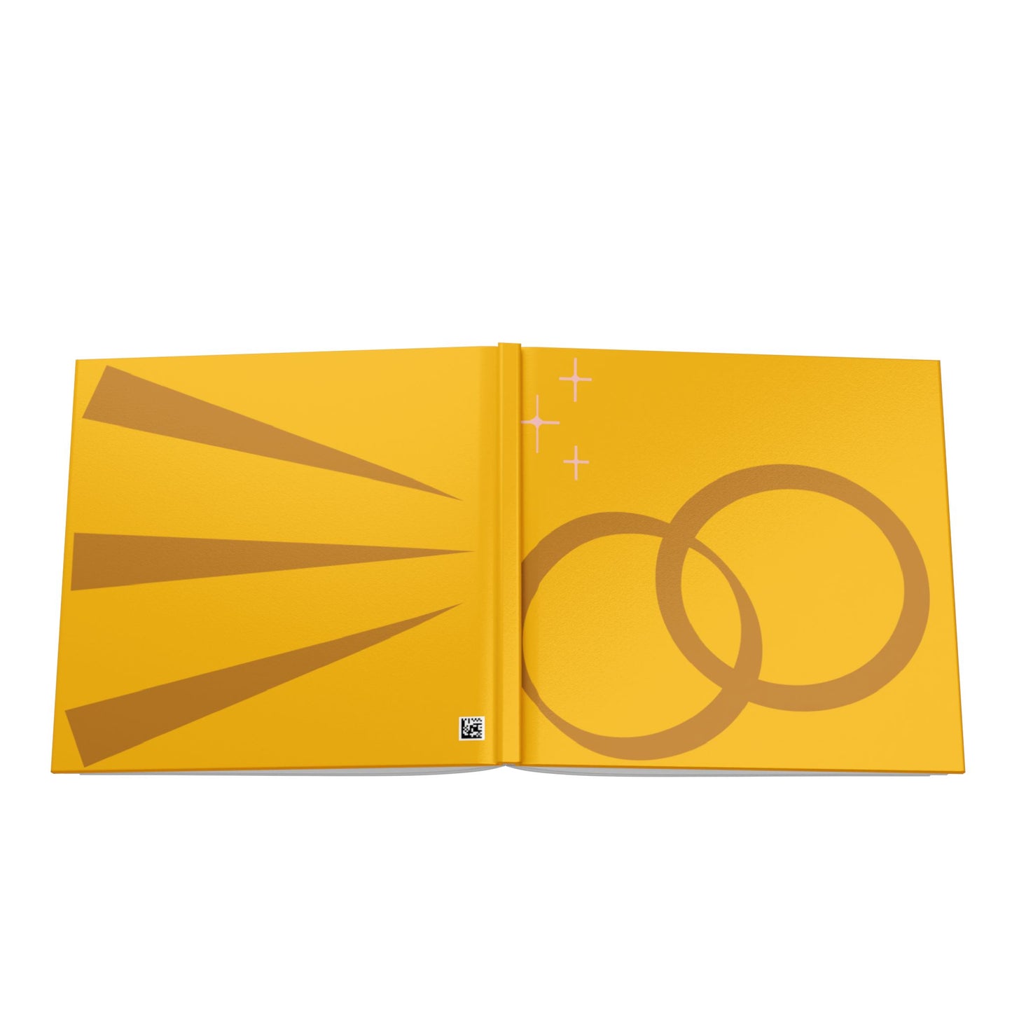 Hardcover Photo Book — Golden Rings Wedding Memory Album