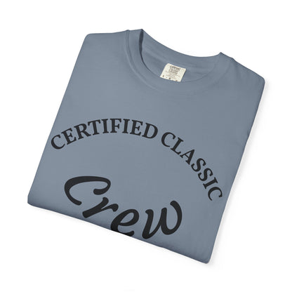 Certified Classics Crew T‑Shirt — Retro Crew Graphic Tee with Back Star Accent