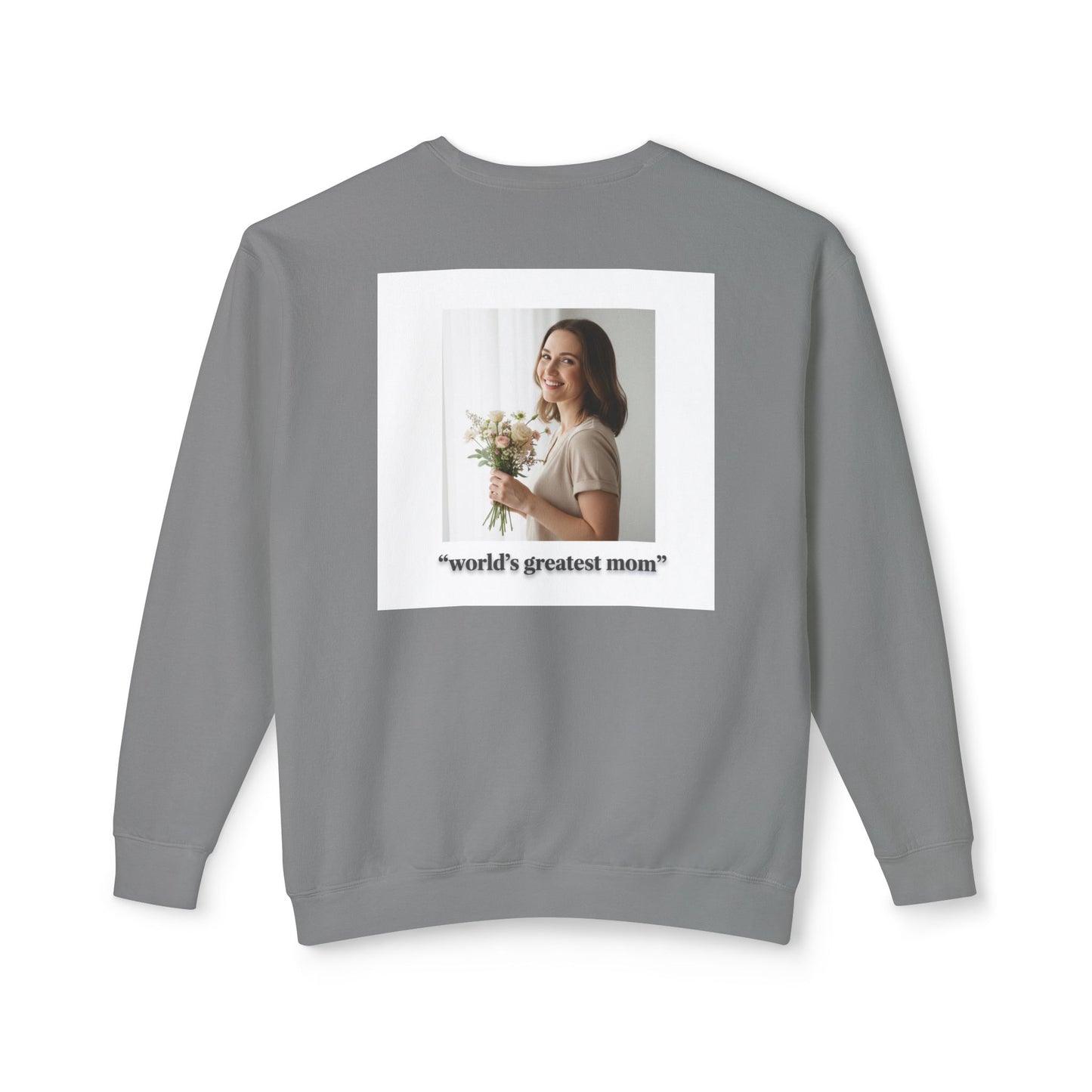 World's Greatest Mom Crewneck Sweatshirt – Floral Award Design, Mother's Day Gift