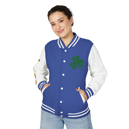 Lucky & Proud Shamrock Letterman Jacket