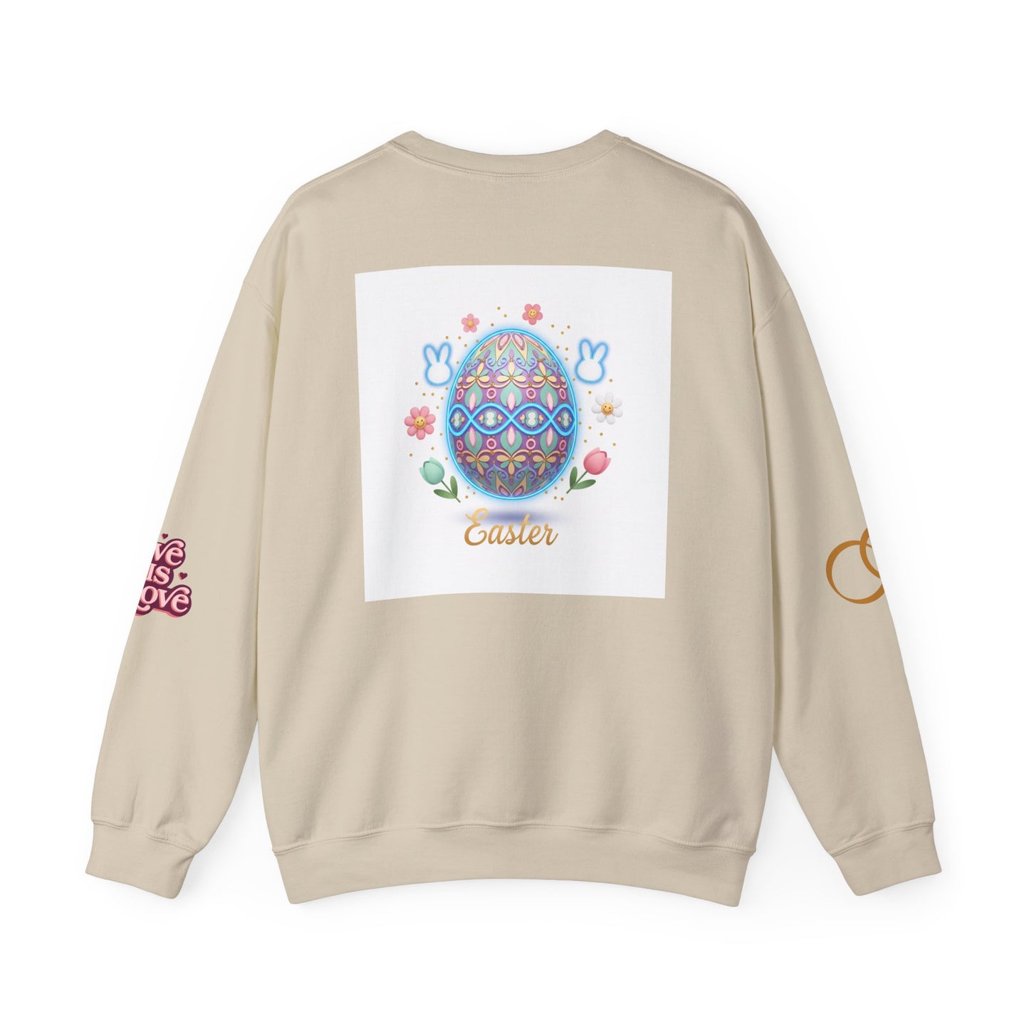 Easter Bunny & Candy Hearts Crewneck Sweatshirt