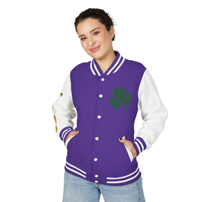 Lucky & Proud Shamrock Letterman Jacket