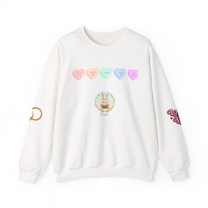 Easter Bunny & Candy Hearts Crewneck Sweatshirt