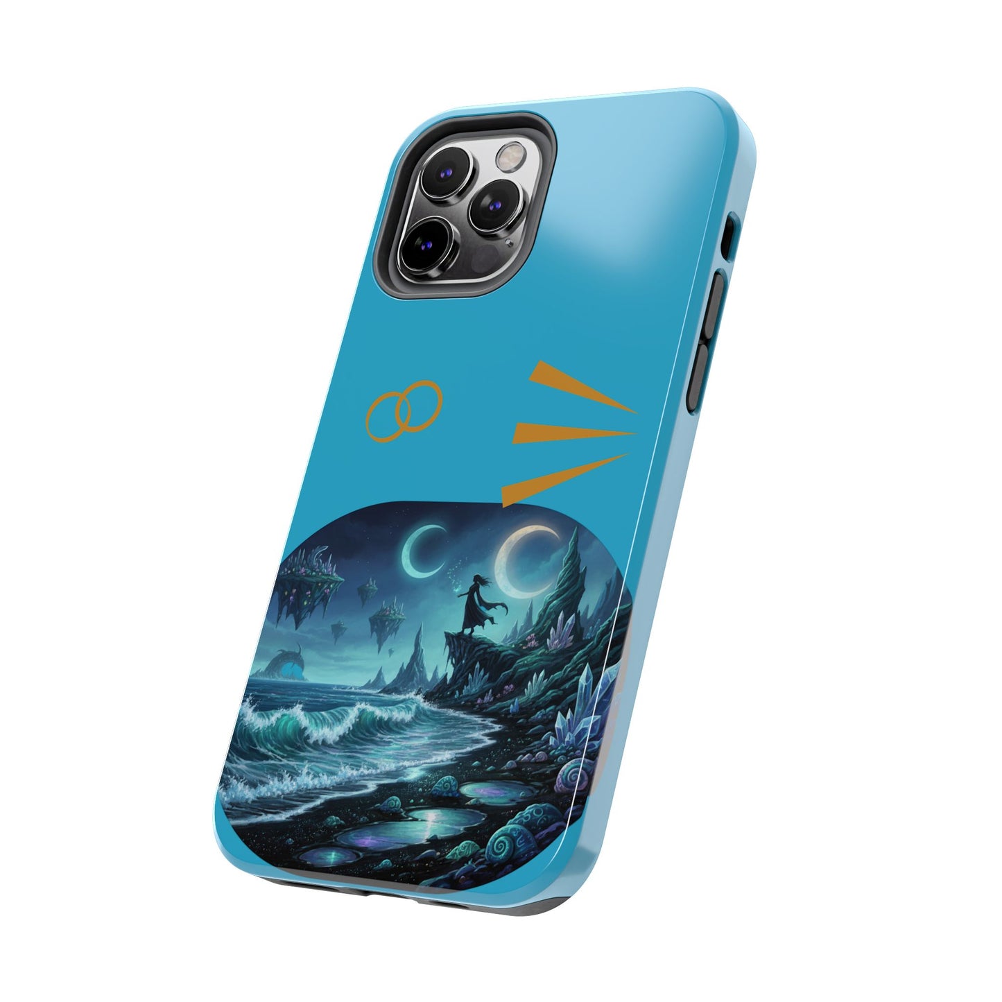 Tough Phone Case — Mystic Moonlit Shore Illustration