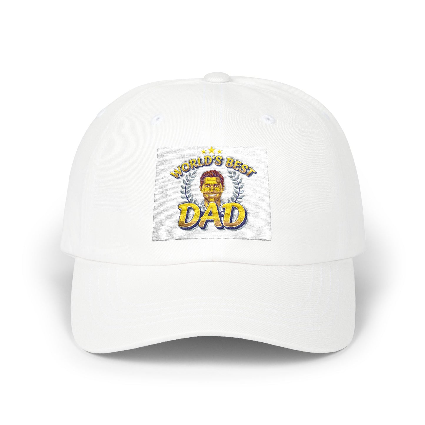 Dad Lion Patch Cap — Classic Embroidered “World's Best Dad” Baseball Hat